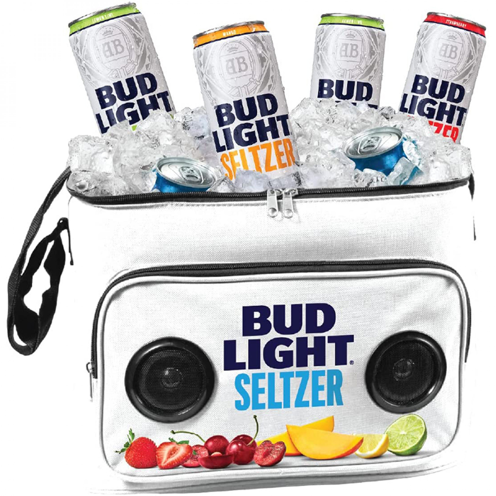 Bud Light Seltzer 24 Can Bluetooth Speaker Cooler Bag